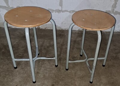 Vintage krukjes tabouretjes stoeltjes