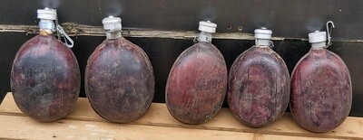 Houten drinkflesjes legerflessen cowboyflessen