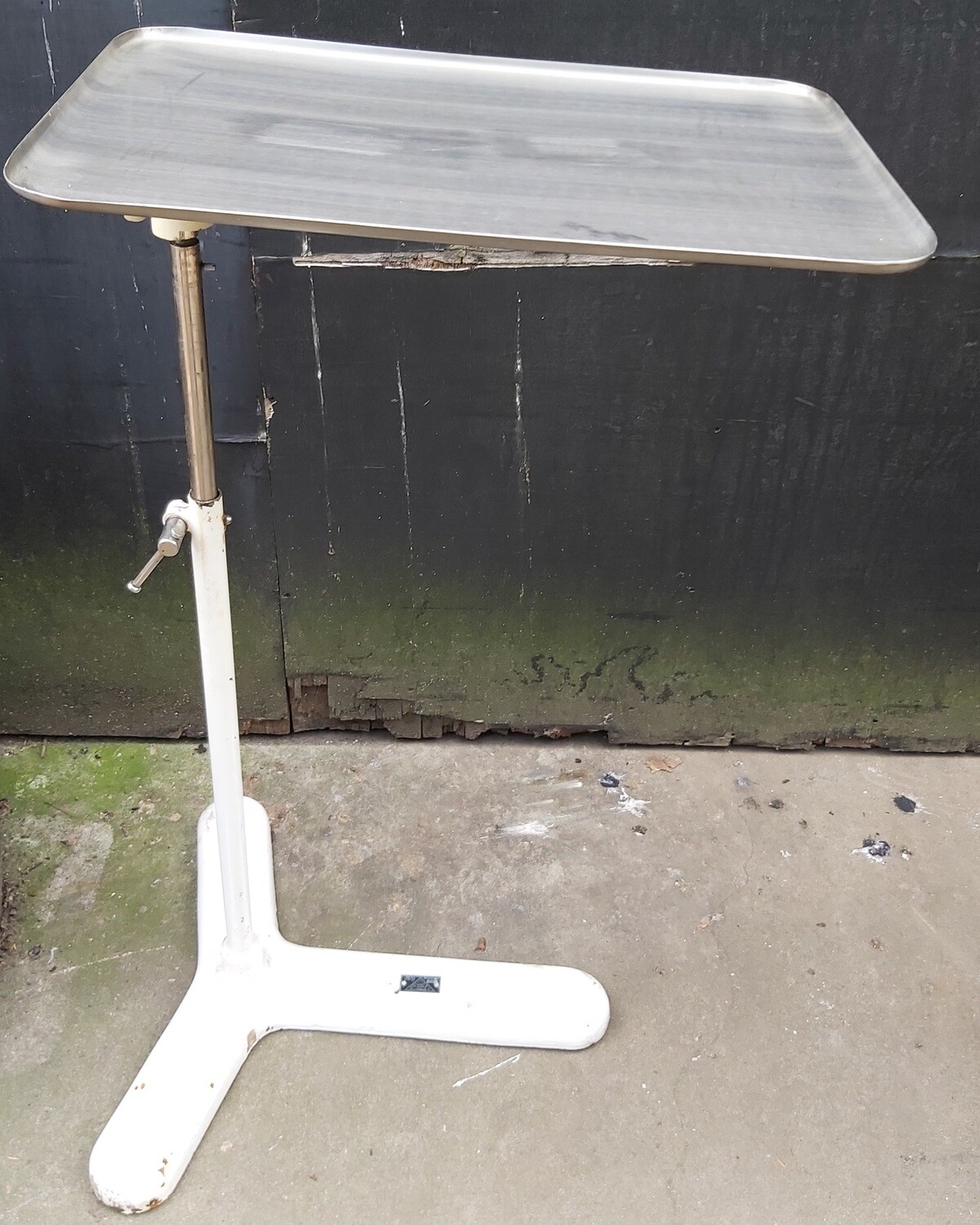 Vintage ziekenhuis bedtafel attributen tafel