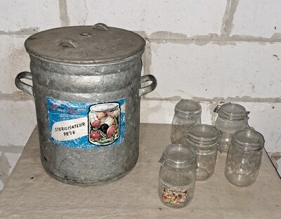 Vintage zinken weckketel