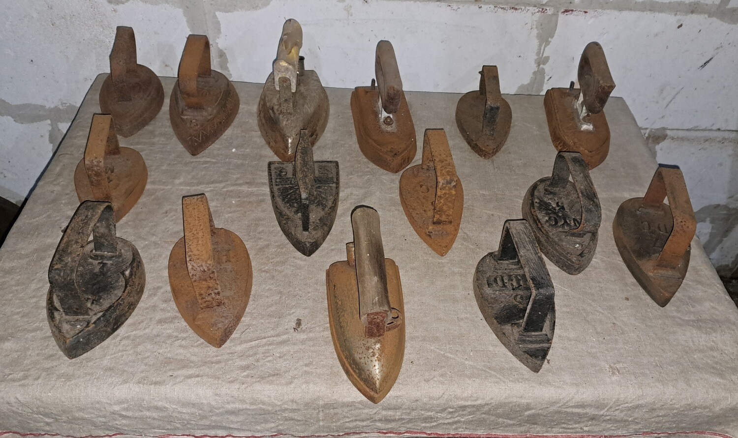 Vintage strijkijzers