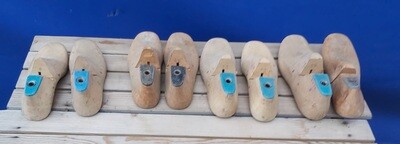 Oude houten schoenmallen mallen