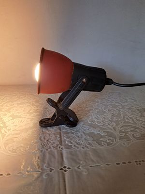 Vintage tafellamp met klem