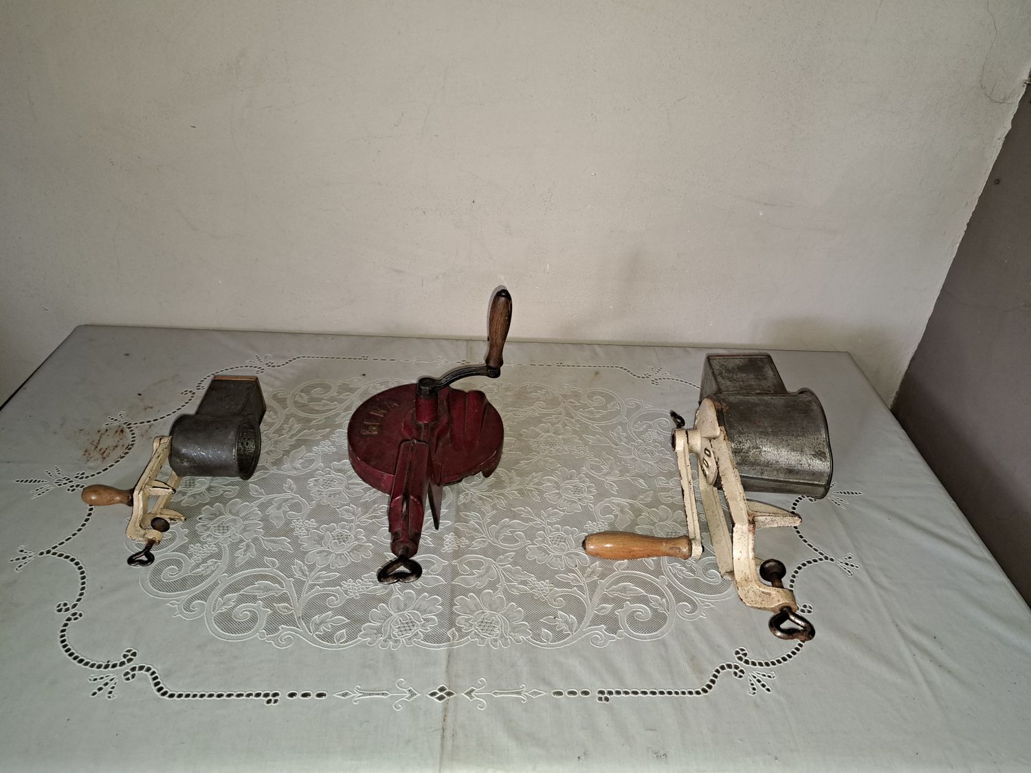 Vintage snijbonenmolen Raspmolens