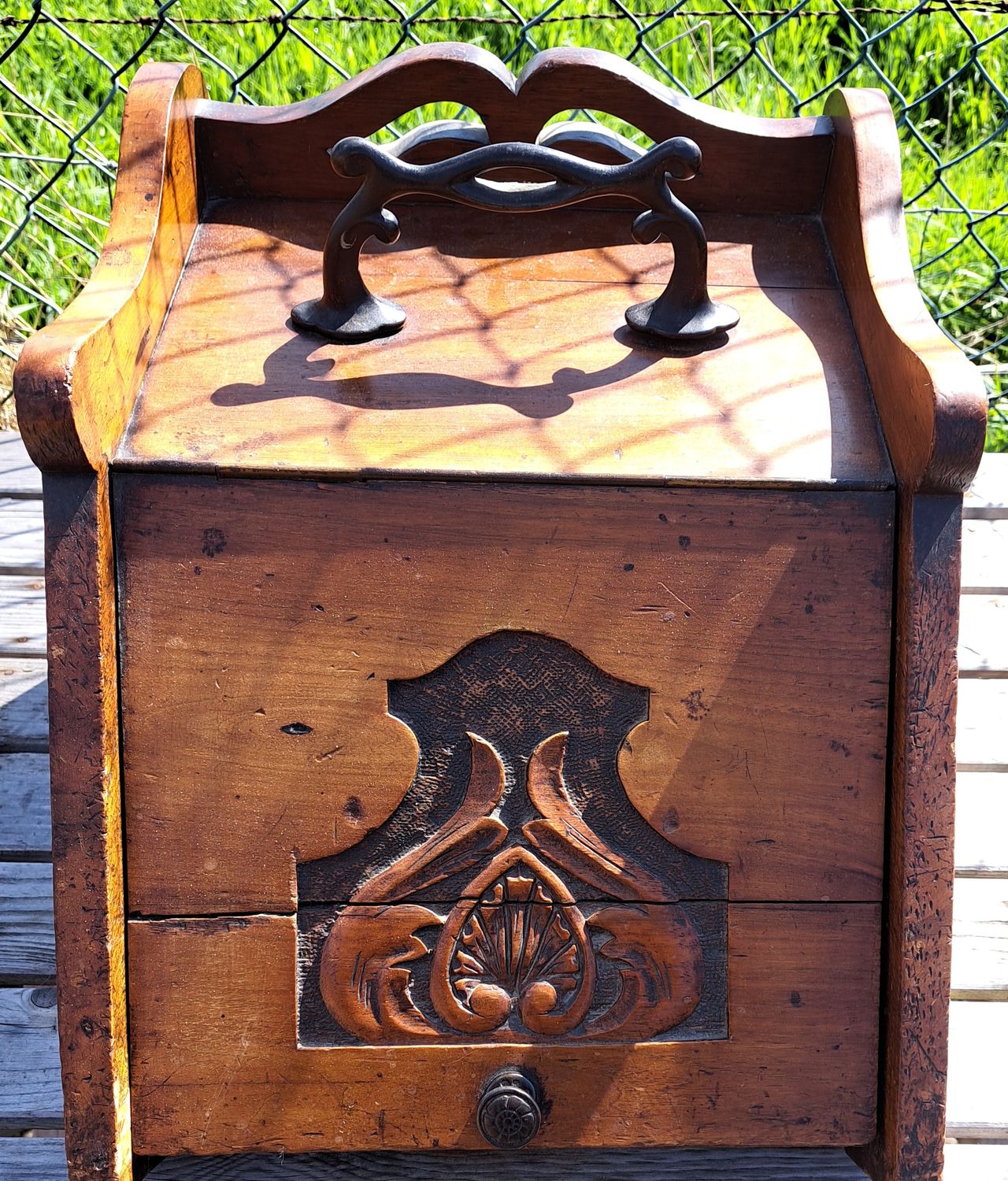 Vintage voetenstoof kachel verwarmer