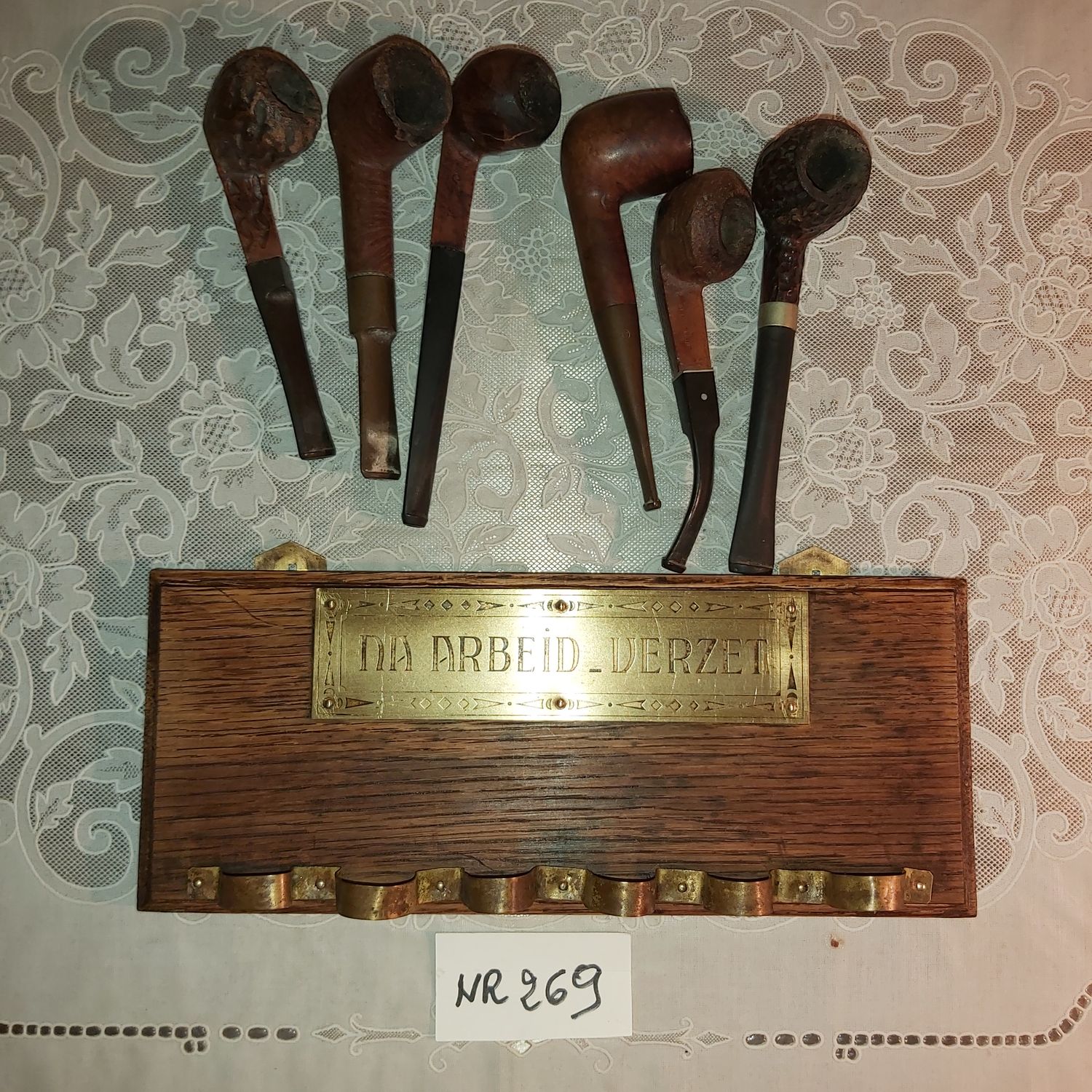 Vintage pijpenrek / Na arbeid - verzet