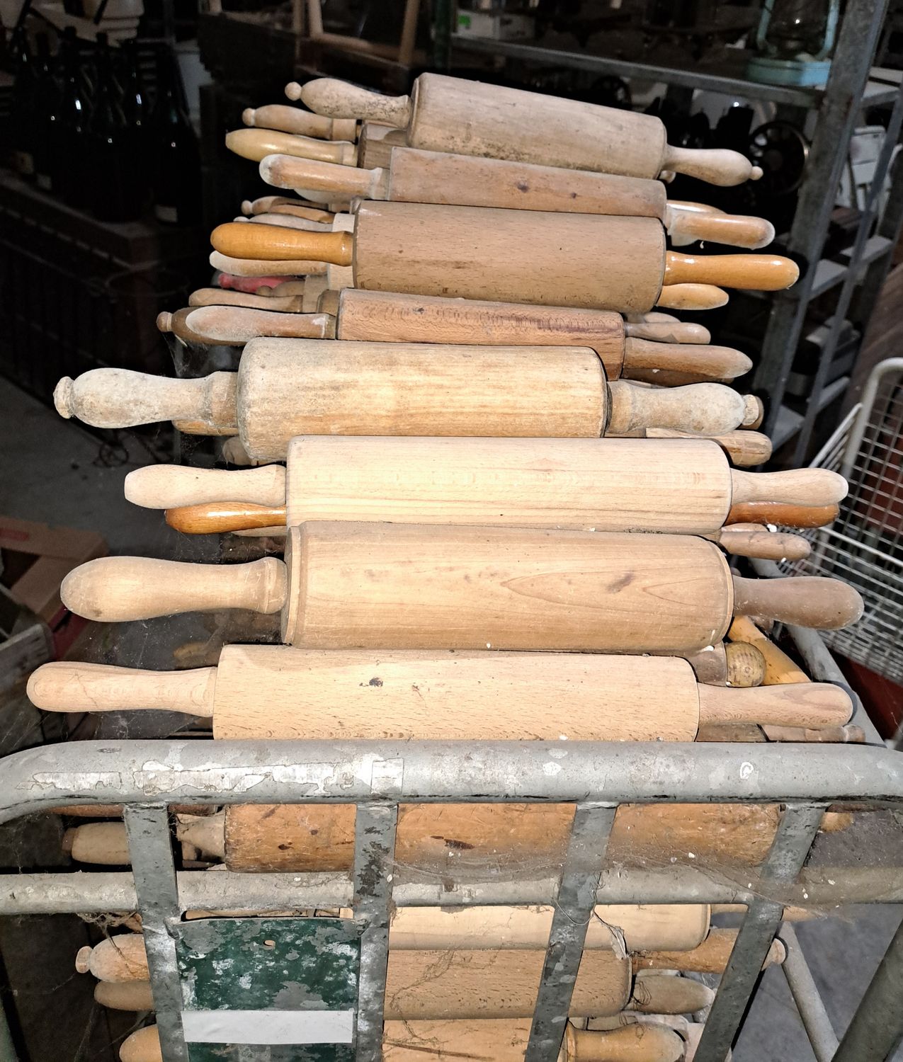 Vintage houten deegrollen