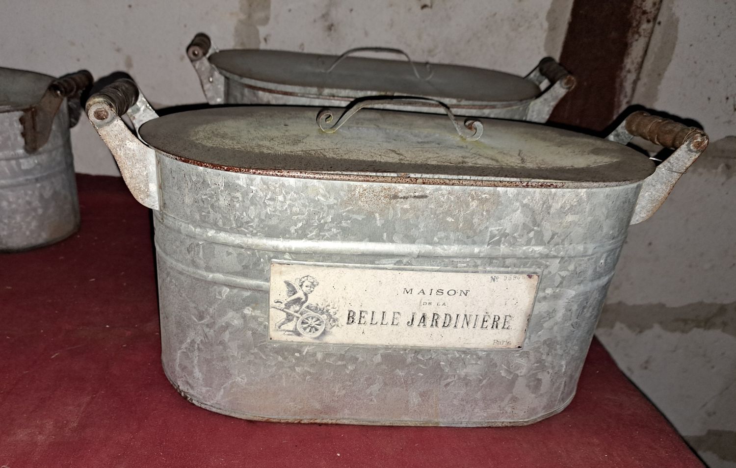Tuindecoratie zink Jardinière