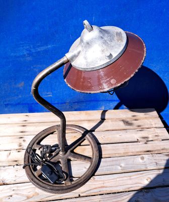 Emaille tafellamp kastlamp