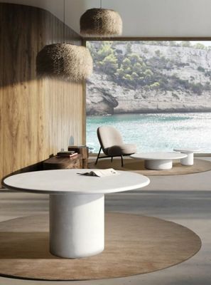Ronde MORTEX® Eettafel Rodó | Handgemaakte Microcement Design Eettafel