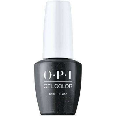 Cave the Way - GelColor - 15ml OPI GelColor Cave the Way – glinsterende grijze gellak met een diepe glans voor een opvallende en elegante nagellook.