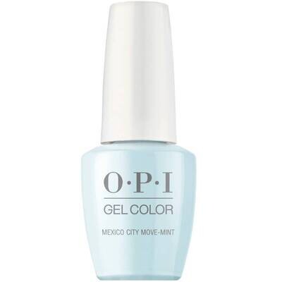 Mexico City Move-mint - GelColor - 15ml Gellak OPI Mexico City Move-mint – blauwe gelcolor met glanzende finish voor een frisse en stijlvolle manicure.