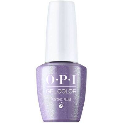 OPI GelColor gellak in paars met metallic afwerking, Psychic Plum. Voor een mysterieuze en stralende nagellook.