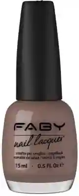 Via con Faby - 15ml Brown vegan Nail Polish Faby, natural nail polish without harmful substances