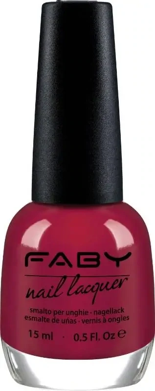 Rode vegan Nagellak Faby, natuurlijke nagellak zonder schadelijke stoffen