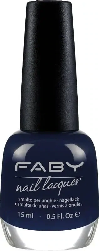 Paris... By Night - 15ml Blauwe vegan Nagellak Faby, natuurlijke nagellak zonder schadelijke stoffen