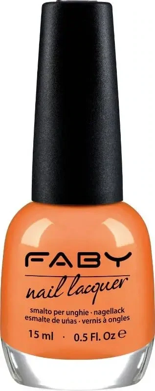 Vitamins Juice - 15ml Vernis à ongles vegan orange Faby, vernis à ongles naturel sans substances nocives