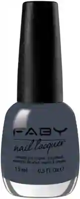 I.D. - 15ml Vernis à ongles vegan gris Faby, vernis à ongles naturel sans substances nocives