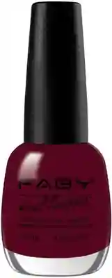 Burgundy vegan Nail Polish Faby, natural nail polish without harmful substances