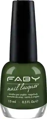Groene vegan Nagellak Faby, natuurlijke nagellak zonder schadelijke stoffen