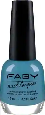 Blauwe vegan Nagellak Faby, natuurlijke nagellak zonder schadelijke stoffen