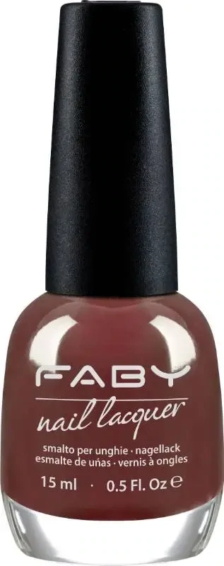 The 3 Laws of Nails - 15ml Brown vegan Nail Polish Faby, natural nail polish without harmful substances
