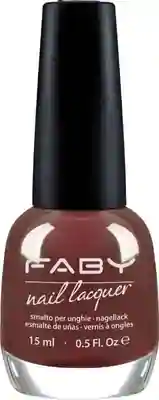 The 3 Laws of Nails - 15ml Bruine vegan Nagellak Faby, natuurlijke nagellak zonder schadelijke stoffen