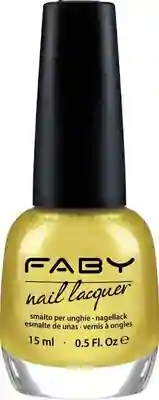Gele vegan Nagellak Faby, natuurlijke nagellak zonder schadelijke stoffen