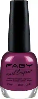 Paarse vegan nagellak Faby, natuurlijke nagellak zonder schadelijke stoffen