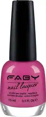 Pink Vegan Nail Polish Faby, natural nail polish without harmful substances