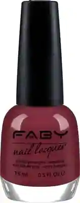 Roter Veganer Nagellack Faby, natürlicher Nagellack ohne Schadstoffe.