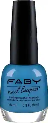 Blauwe vegan Nagellak Faby, natuurlijke nagellak zonder schadelijke stoffen