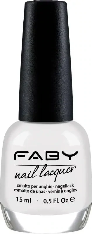 Weißer veganer Nagellack Faby, natürlicher Nagellack ohne Schadstoffe