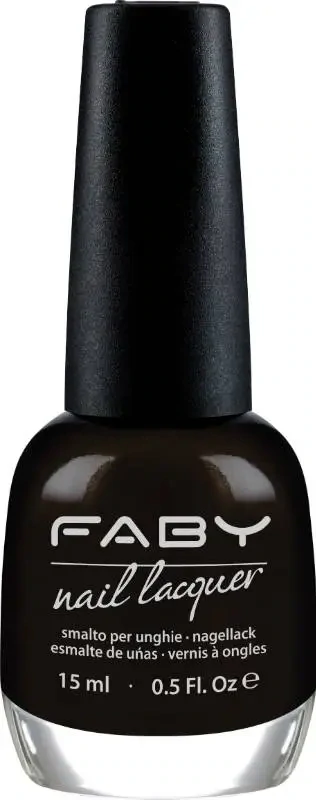 Vernis à ongles vegan noir Faby, vernis à ongles naturel sans substances nocives