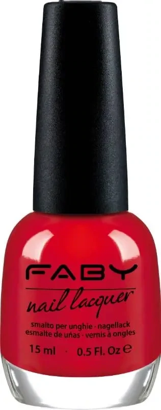 Red Reflex - 15ml Vernis à ongles vegan rouge Faby, vernis à ongles naturel sans substances nocives