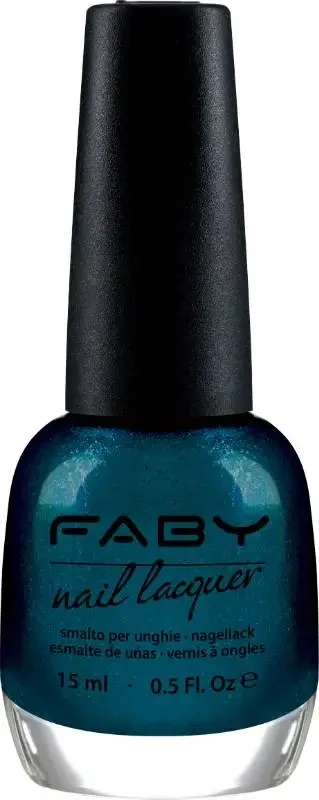 Nuit des Mystères - 15ml Blauwe vegan Nagellak Faby, natuurlijke nagellak zonder schadelijke stoffen