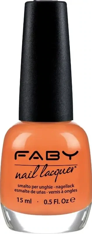 The Venus' Mantle - 15ml Vernis à ongles vegan orange Faby, vernis à ongles naturel sans substances nocives