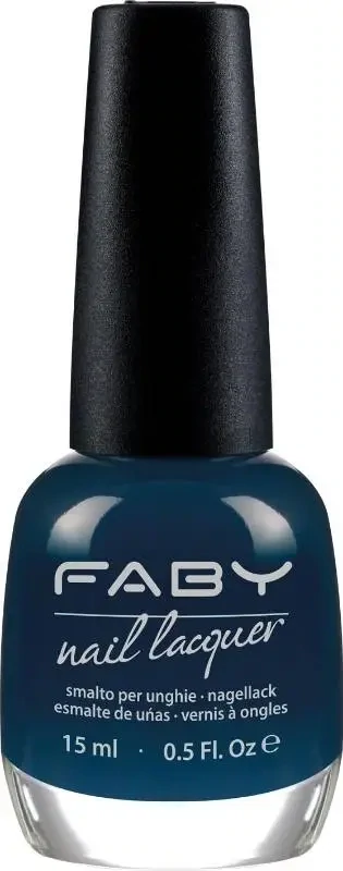 Blauer veganer Nagellack Faby, natürlicher Nagellack ohne Schadstoffe