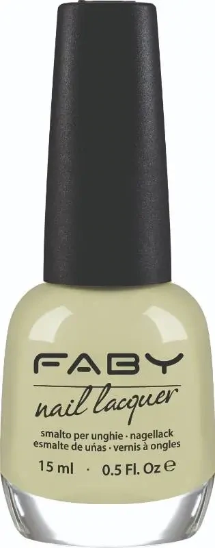 Green vegan Nail Polish Faby, natural nail polish without harmful substances
