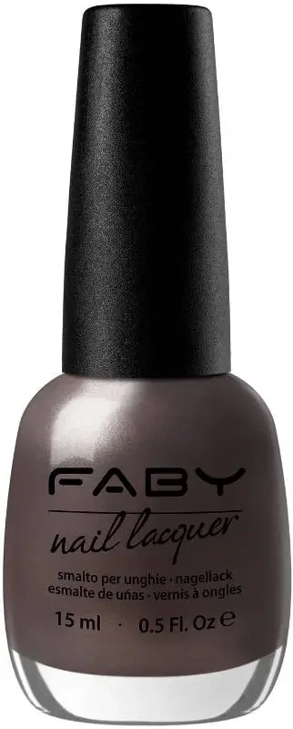 Grauer veganer Nagellack Faby, natürlicher Nagellack ohne Schadstoffe