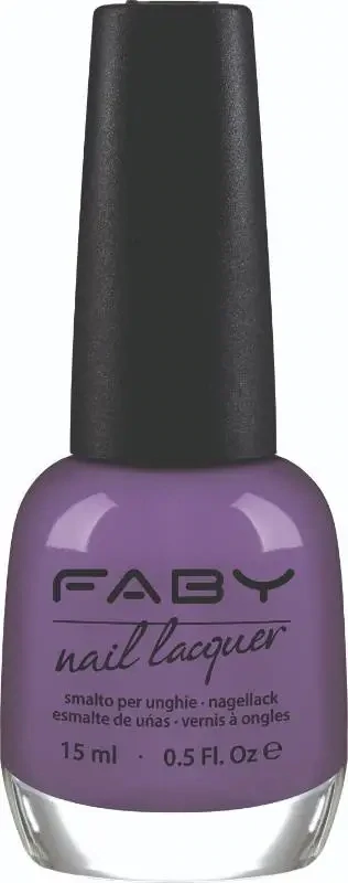 Paarse vegan nagellak Faby, natuurlijke nagellak zonder schadelijke stoffen