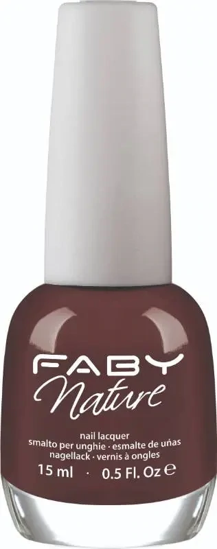 Brauner veganer Nagellack Faby, natürlicher Nagellack ohne Schadstoffe