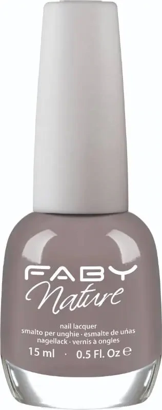 Etruscan Clay - 15ml Grijze vegan Nagellak Faby, natuurlijke nagellak zonder schadelijke stoffen