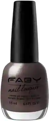 Never disagree with Faby! - 15ml Vernis à ongles vegan gris Faby, vernis à ongles naturel sans substances nocives