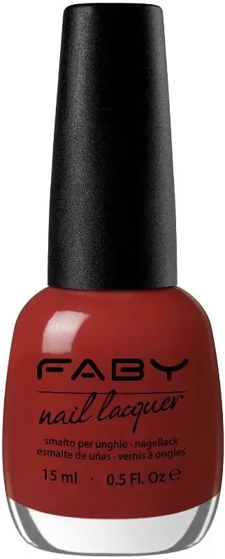 Luxury - 15ml Brown vegan Nail Polish Faby, natural nail polish without harmful substances