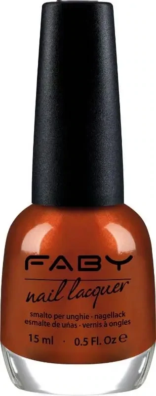 Oranger veganer Nagellack Faby, natürlicher Nagellack ohne Schadstoffe