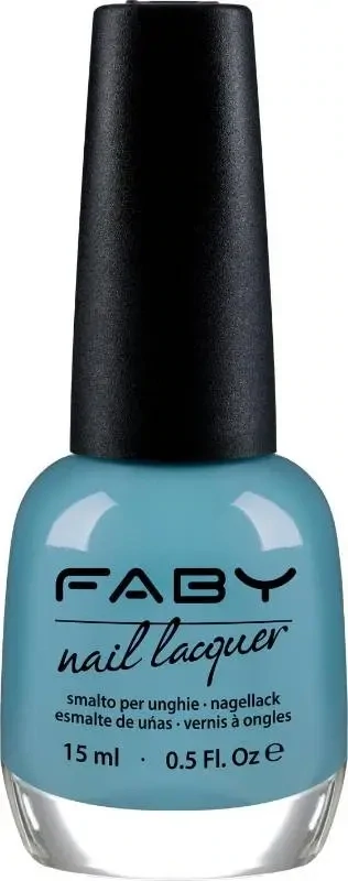 Paper Sky - 15ml Blauer veganer Nagellack Faby, natürlicher Nagellack ohne Schadstoffe