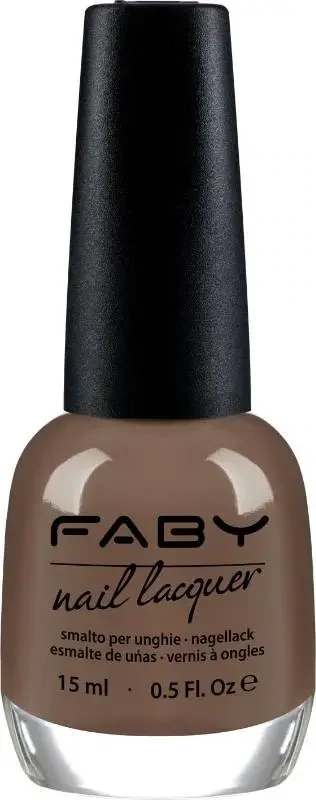 Brown vegan Nail Polish Faby, natural nail polish without harmful substances