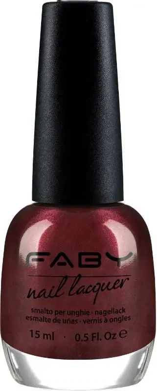Burgundy vegan Nail Polish Faby, natural nail polish without harmful substances