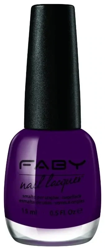 Violetter veganer Nagellack Faby, natürlicher Nagellack ohne Schadstoffe